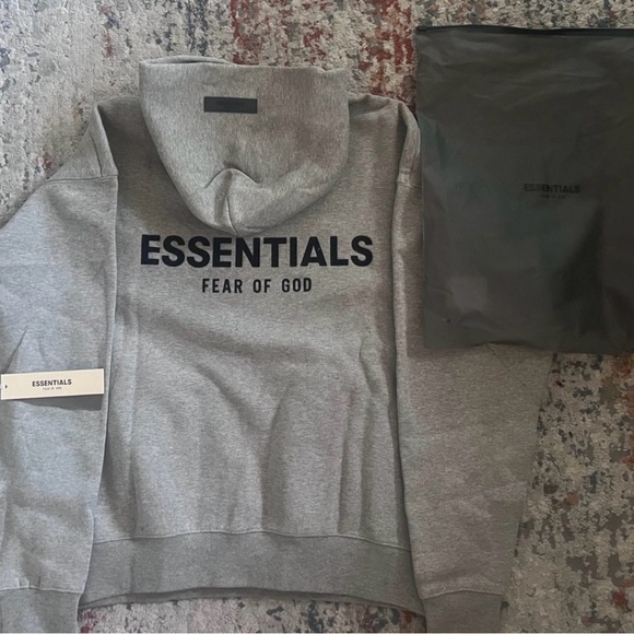 Fear of God Essentials Dark Oat Gray Hoodie - Picture 4 of 8